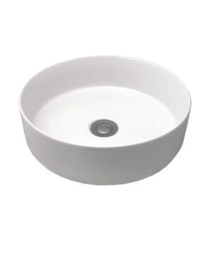 Arko Ceramic Basin Above Counter 355mm 0TH NOF Matte White Silk