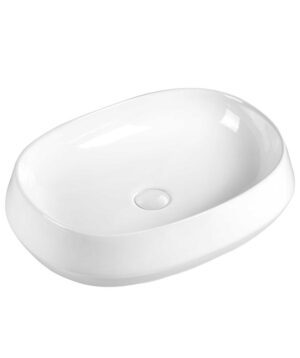 Loni 540 Basin Above Counter White Gloss