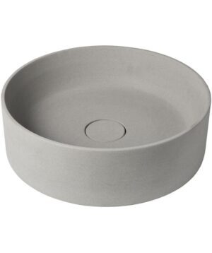 Lithos Stone Basin Above Counter 400mm 0TH NOF Smoke