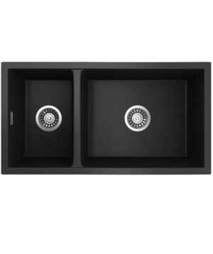 Oros 822 Arqstone Sink 1.5 Bowl 820x440mm 0TH OF Black