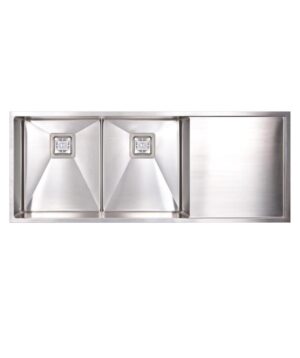 Tetra 1150 Blade Sink Double Bowl 1150x450mm Universal Undermount Satin S/S