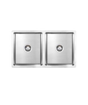 Leto 750 Sink Double Bowl 750x440mm 0TH OF Silk S/S