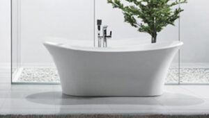 Rosebud Freestanding Bath White 1800mm