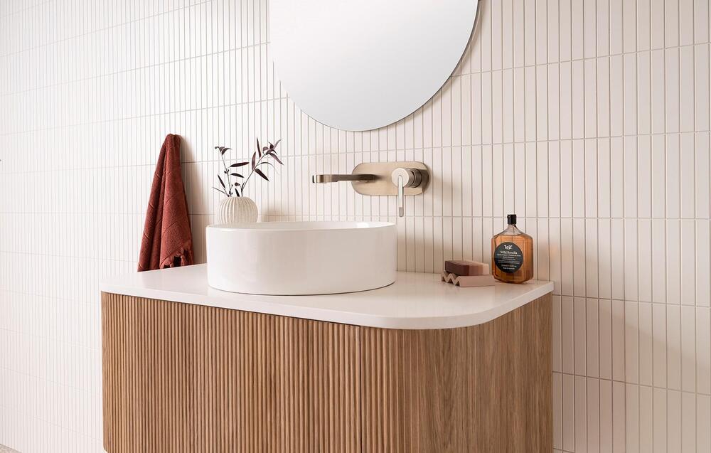 Waverley 900 AD Wall Hung Vanity Centre Bowl Durasein Top - Image 2