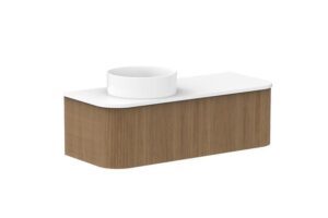 Waverley 1200 AD Wall Hung Vanity Left Hand Bowl Cherry Pie Top