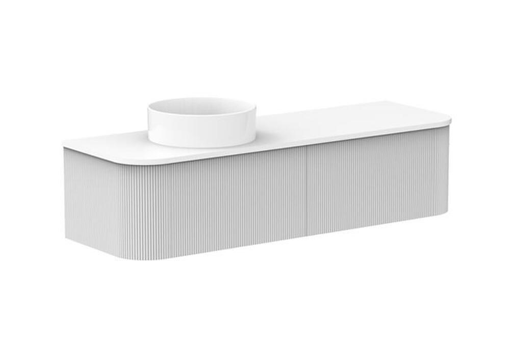 Waverley 1500 AD Wall Hung Vanity Left Hand Bowl Cherry PieTop