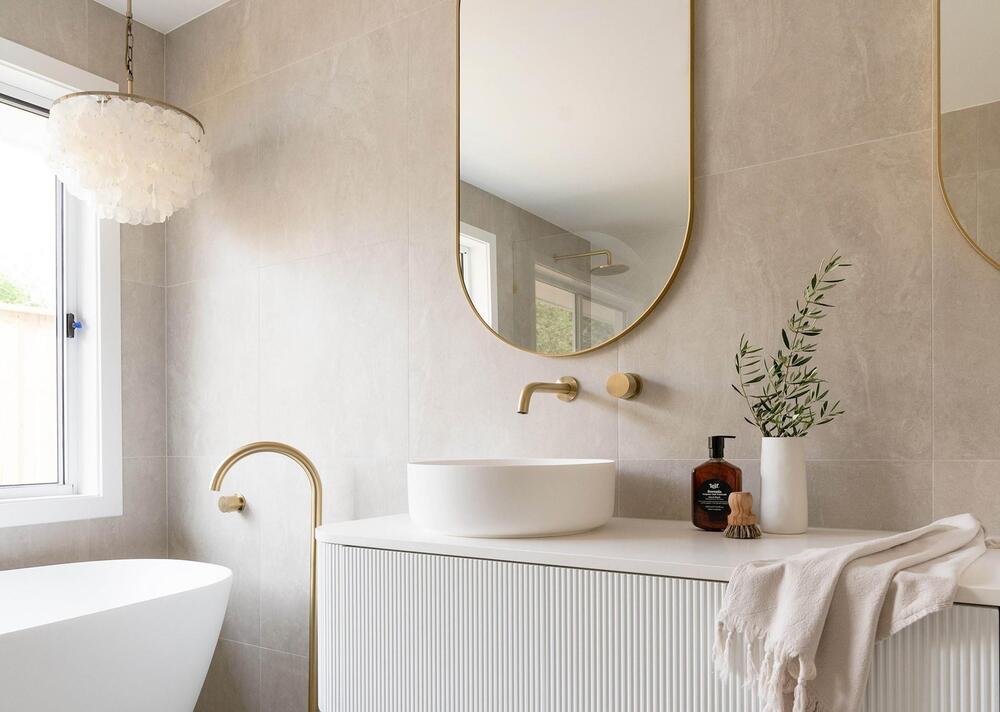 Waverley 1500 AD Wall Hung Vanity Left Bowl Durasein Top - Image 2