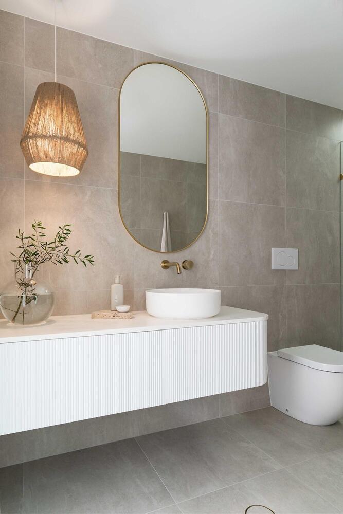 Waverley 1500 AD Wall Hung Vanity Double Bowl Cherry PieTop - Image 3