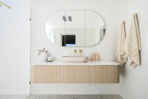 Waverley 1800 AD Wall Hung Vanity Centre Bowl Cherry PieTop