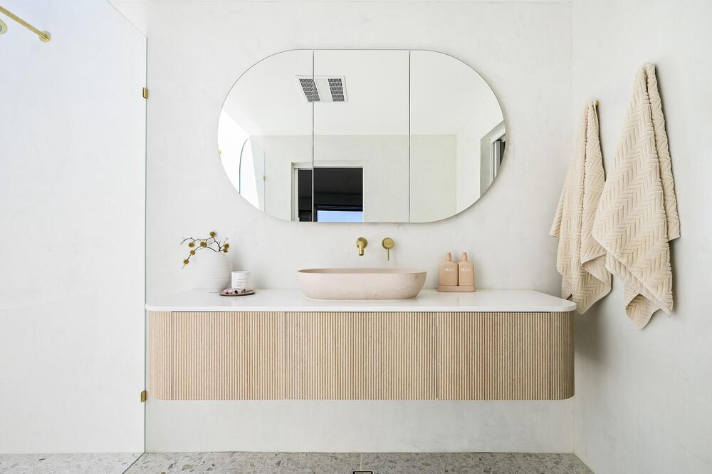 Waverley 1800 AD Wall Hung Vanity Centre Bowl Cherry PieTop