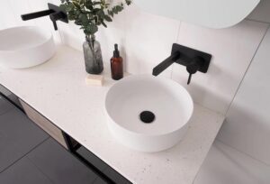 Margot Round Above Counter Basin 360 Matte White Ceramic