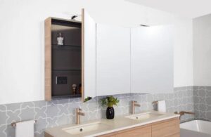 Moonlight L.E.D Shaving Cabinet 1500x814 3 Door Surround View