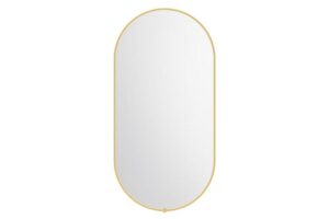 Sera Pill LED Mirror 900x450mm Brushed Brass Frame