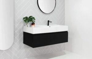 Capri 1200 Wall Hung Vanity Offset Right Hand Bowl