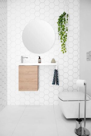 Petite Rail 800 Wall Hung 1 400 Door Towel Rail Rev Basin