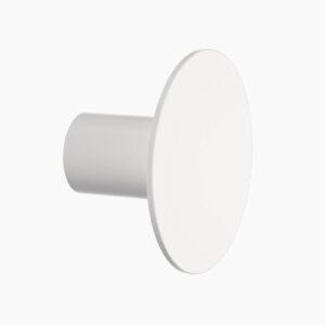 Round Wall Hook Matte White