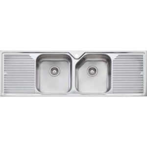 Nu-Petite Sink 1550x500 Double Centre Bowls