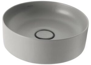 Venezia Round Counter Top Basin 390mm Ash/Ceramic Waste Cover