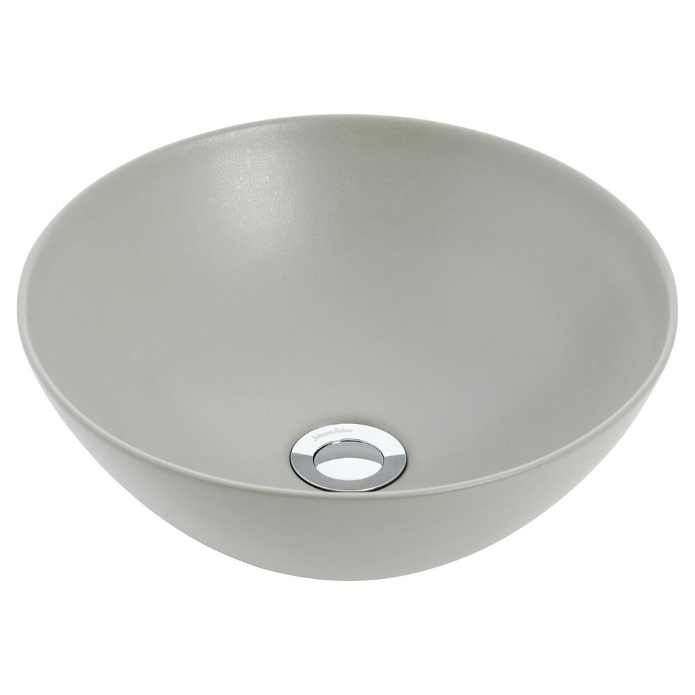 Venezia Round Counter Top Basin 350mm Ash Chrome Pop Up Waste