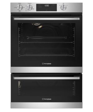 Gas Oven Built-In 60cm Fan Forced 3 Multifunction Seperate Grill Knob Controls S/S