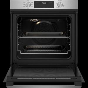 Electric Oven Built-In 60cm Fan Forced 5 Multifunction Knob Controls S/S