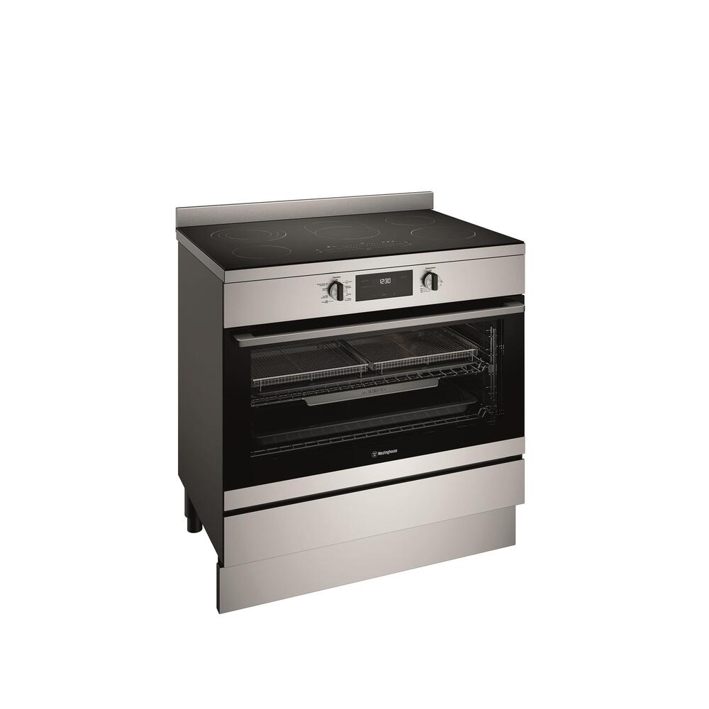 Electric Upright Cooker 90cm 5 Zone Ceramic Cooktop Air Fryer S/S - Image 3