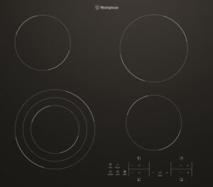 Electric Cooktop Ceramic 60cm 4 Zone Touch Controls Black