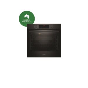 Electric Oven 60cm Fan Forced Easy Pyro Clean Prog Timer Black