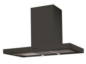 Canopy Rangehood 90cm Box Style 3 Speed Fan 750m3/h Black