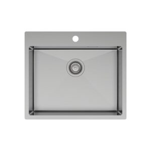 Hana 50L Laundry Sink With O/Flow 1TH 590x510x230mm