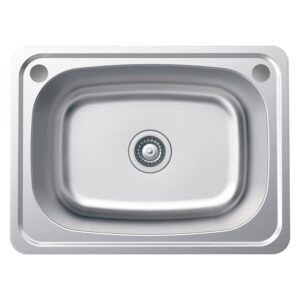 Tiva 45L Laundry Sink 2TH 635x475x250mm 2TH