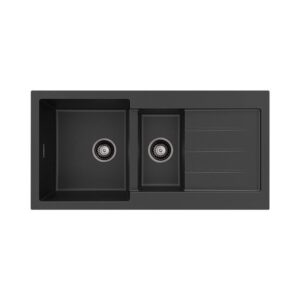 Kuro Double Bowl Kitchen Sink With Drainer 32L/14L  Granite