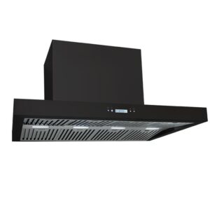 Alfresco Canopy Rangehood 120cm 3 Speed Fan 2000m3/h LED Black