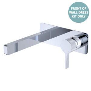 Sansa Wall Basin Mixer Rectangular Plate Chrome Trim Kit ONLY
