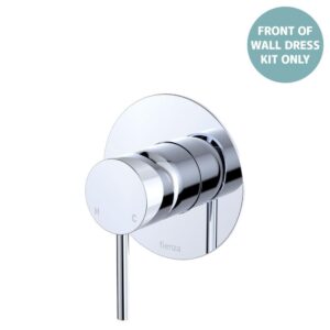 Kaya Shower Mixer Large Round Plate Chrome Trim Kit ONLY LF