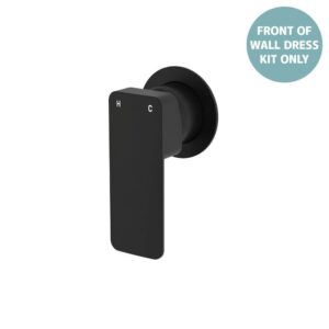 Tono Shower Mixer Small Round Plate Matte Black Trim Kit ONLY