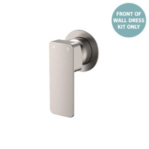 Tono Shower Mixer Small Round Plate Brushed Nickel Trim Kit ONLY