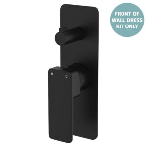 Tono Shower Diverter Mixer Rectangular Plate Matte BlackTrim Kit ONLY LF