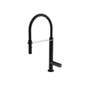 Grove Kitchen Mixer 4.5LPM Black/Chrome Accent