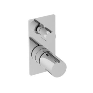 Grove Shower Diverter Mixer Chrome/Black Accent