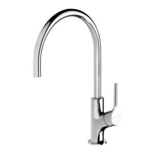 Vivid Slimline Oval Gooseneck Sink Mixer 220mm Chrome LF