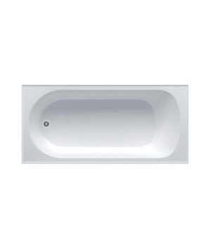 Chios 102 Inset Bath 1800 White with Overflow