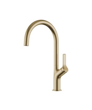 Avida Gooseneck Sink Mixer Brushed Gold LF