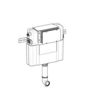 Inwall C101 Cistern to Suit Floor Mount Pan 130mm