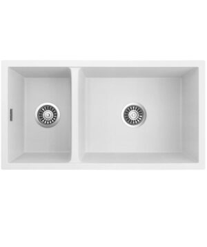 Oros 822 Arqstone Sink 1.5 Bowl 820x440mm 0TH OF White