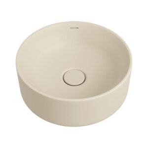 Reba Luxe Above Counter Basin With Overflow Matte Khaki