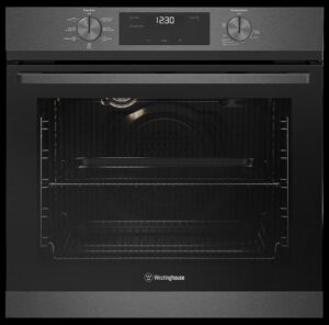 Electric Oven Built-In 60cm 7 MF Fan Grill Plug Knob Controls Dark S/S