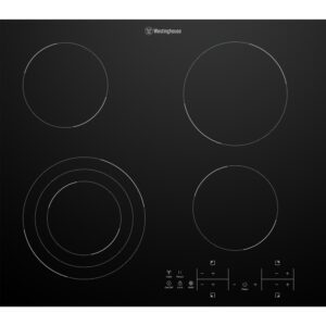 Electric Cooktop Ceramic 60cm 4 Zone Touch Controls Black