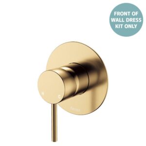 Kaya Shower Mixer Large Round Plate Urban Brass Trim Kit ONLY LF