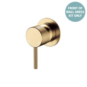 Axle Shower Mixer Small Round Plate Urban Brass Trim Kit ONLY LF